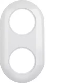 Hager WTD3200WG Frame 2-Gang Serie 1930 Polar White Gloss