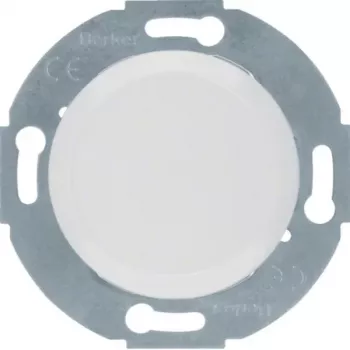 Hager WTF1001PW1 Blank Cover with Central Plate 1930/Glass Polar White