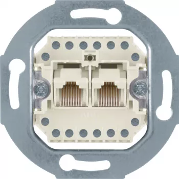 Hager WDF41083 UAE Socket 8/8-Pole Module Insert White