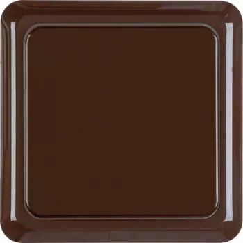 Hager WWG1111BR SCHUKO Socket with Hinged Cover and Frame WG UP IP44 Brown