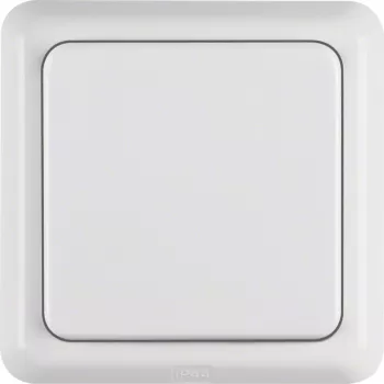 Hager WWG1111PW SCHUKO Socket with Hinged Cover and Frame WG UP IP44 Pure White