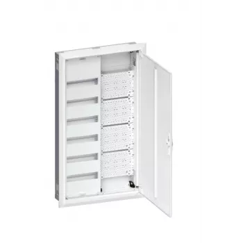 HAGER FWU62K1 Flush-Mounted Distribution Board UP72PLE+Multimedia, IP30, Protection Class II, Recess Dimensions 980x580x110 mm