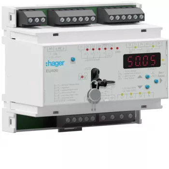 Hager EU400 Mains Protection Relay NA Protection VDE AR-N 4105 24 V AC/DC