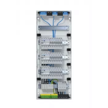 Hager VA60BV1 Volta APV Surface-Mounted Distribution Board 5x12 PLE 3 RCD Circuits 60 Modules IP30 White