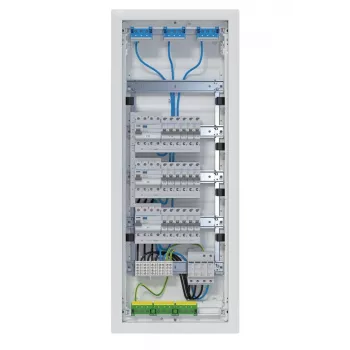 Hager VH60BV1 Volta Flush-Mounted Distribution Board 5x12 PLE 60 Modules 3 RCD Circuits White