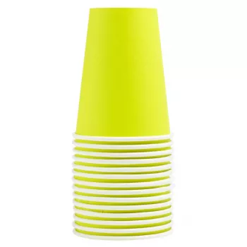 PROnappe 15 Paper Cups 200 ml, Kiwi Green (89113I)