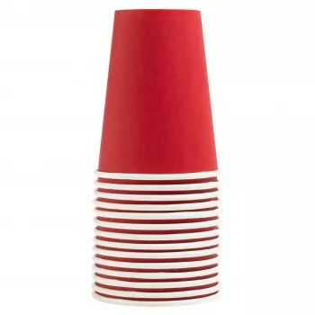 PROnappe 15 Paper Cups 200 ml, Red (89115I)
