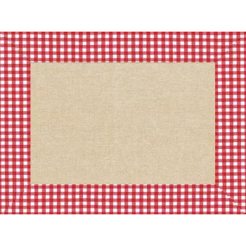 PROnappe 400 Placemat Linen Vichy Multicolour 30.0 x 40.0 cm