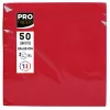 PROnappe Red 2-Ply Paper Napkins 20 x 20 cm 50-Pack
