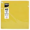 PROnappe Paper Napkins Yellow 2-Ply 19.0 x 19.0 cm 40 Pieces
