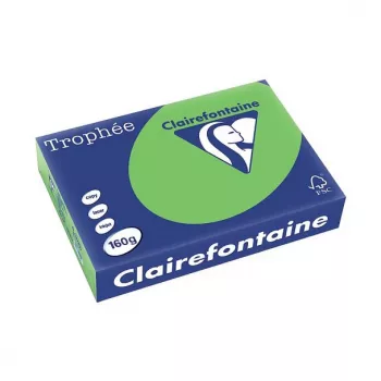 Clairefontaine Trophee Intensiv A4 Colour Copy Paper 160 g/m², 250 Sheets, Intense Light Green