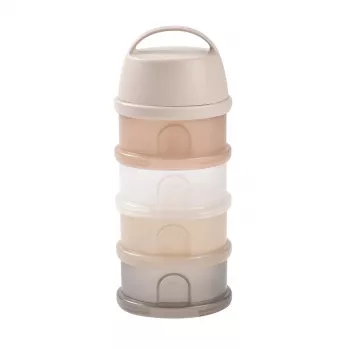 BLACK + BLUM BEABA Formula Dispenser 4 Compartments Transparent Clay