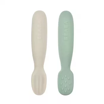 Beaba First Spoons 2 Pieces Green/Grey