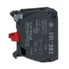 Schneider Electric ZBE102 Auxiliary Contact Block, 1 NO, Screw Terminal, Harmony XB4/XB5