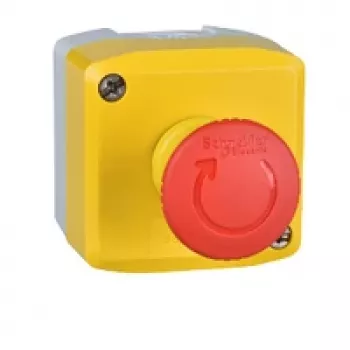 Schneider Electric Harmony XALK complete control station with red mushroom push-button