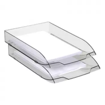CEP Office Solution Letter Tray Ice Black Black-Transparent DIN C4