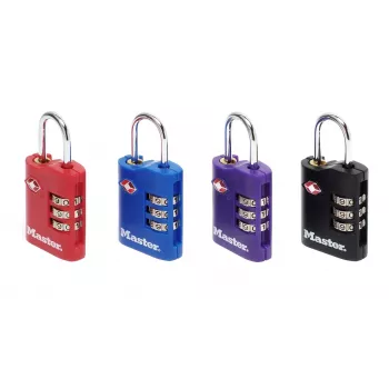 Master Lock 2-Pack TSA Combination Padlock, Assorted Colours