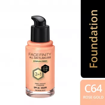 MAX FACTOR Facefinity All Day Flawless 3-in-1 Foundation C64, 30 ml