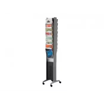 PAPERFLOW EPI Brochure Stand Silver DIN A4 16 Pockets