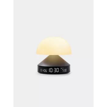 Lexon Mina Sunrise Alarm Clock with Lamp, Gun Metal / Dark Grey, LR153MX