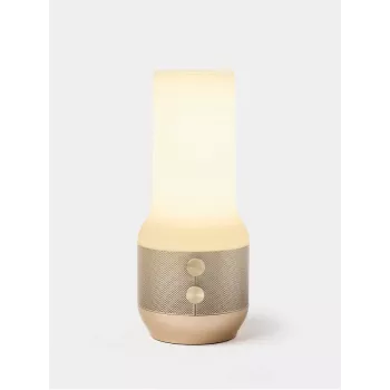 LEXON Terrace+ 3-in-1 LED Lamp, Bluetooth Speaker, Powerbank 2000 mAh, Gold LA134D