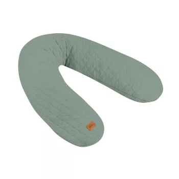 Beaba Big Flopsy Nursing and Pregnancy Pillow Fleur de Coton Sage Green