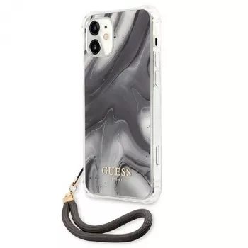 Guess GUHCP12SKSMAGR iPhone 12 Mini 5.4 inch Grey Hardcase Marble Collection