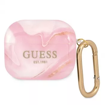 Guess GUA3UNMP AirPods 3 Case Pink Marble Collection
