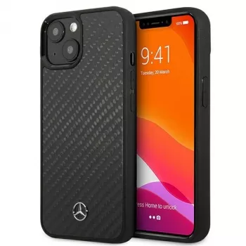 MERCEDES-BENZ MEHCP13SRCABK Dynamic Line Hard Case for Apple iPhone 13 Mini 5.4 inch - Black Carbon