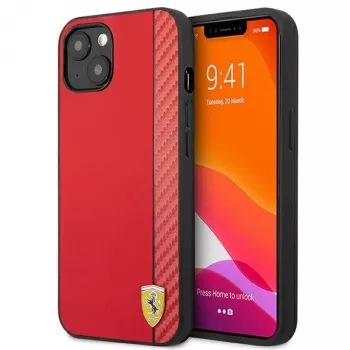 Ferrari On Track Carbon Stripe Hard Case for Apple iPhone 13 mini 5.4 inch Red