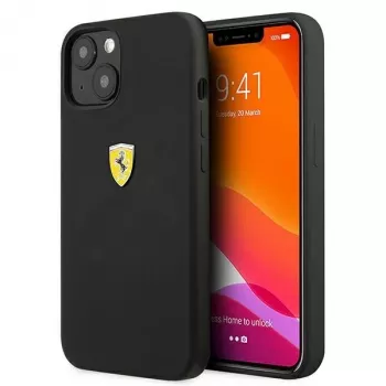 Ferrari FESSIHCP13SBK iPhone 13 mini 5.4 inch Black Hardcase Silicone Back Cover