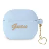 Guess GUA3LSCHSB Silicone Charm Heart Collection Case for AirPods 3, Blue