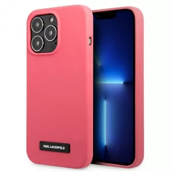 Karl Lagerfeld Silicone Plaque Hard Case for iPhone 13 Pro / 13 6.1