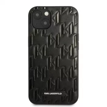Karl Lagerfeld KLHCP13SMNMP1K iPhone 13 mini 5.4 inch Hard Case Black Monogram Plaque