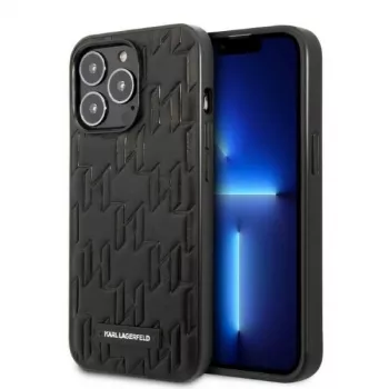 Karl Lagerfeld KLHCP13XMNMP1K iPhone 13 Pro Max 6.7 Hard Case Black Monogram Plaque