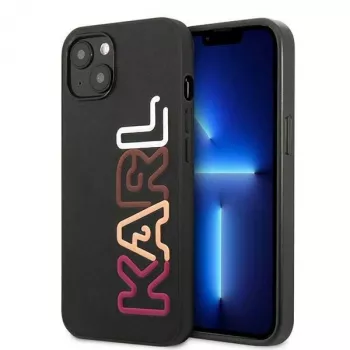 Karl Lagerfeld KLHCP13SPCOBK Ikonik Saffiano Multipink Hard Case for Apple iPhone 13 mini 5.4 inch Black