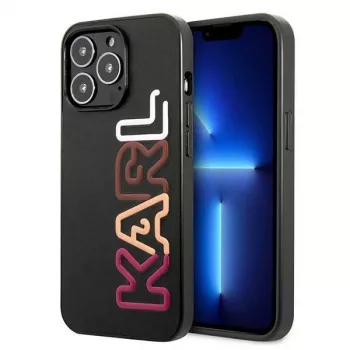 Karl Lagerfeld KLHCP13LPCOBK Hard Case for iPhone 13 Pro / iPhone 13 6.1 inch Black Multipink Brand