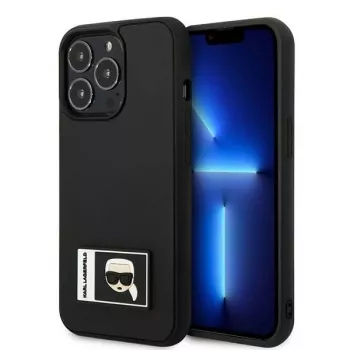 Karl Lagerfeld KLHCP13L3DKPK Ikonik Patch Hard Case for iPhone 13 Pro / 13 6.1 inch - Black