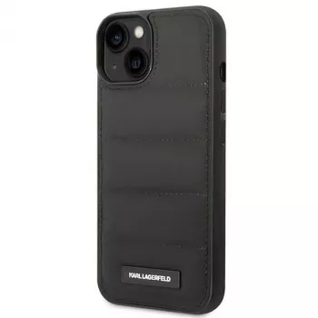 Karl Lagerfeld KF001090 Puffy Elongated Logo Hard Case for iPhone 14 Plus / 15 Plus 6.7 inch Black
