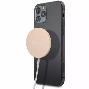 Guess GUCBMSLRD 15W MagSafe Wireless Charging Pad - Gold