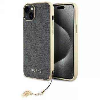 Guess GUHCP15MGF4GGR iPhone 15 Plus/14 Plus 6.7 inch Grey Hard Case 4G Charms Collection