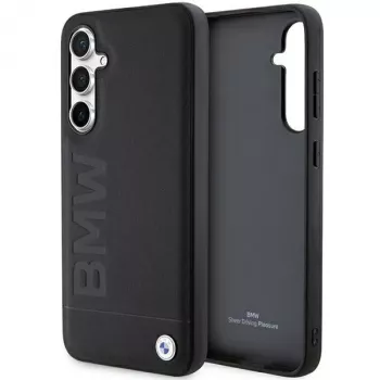 BMW S23 FE S711 Black Leather Hot Stamp Case for Samsung Galaxy S23 FE