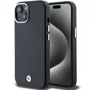 BMW Signature Wrapped Metal MagSafe Case for iPhone 15 / 14 / 13 6.1 inch Black