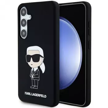 Karl Lagerfeld KLHCS24MSNIKBCK Ikonik Silicone Case for Samsung Galaxy S24+ (SM-S926) - Black