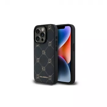Karl Lagerfeld KLHMP15LPGKHPHK iPhone 15 Pro 6.1 inch Black MagSafe Karl Head Back Cover