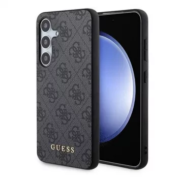 Guess GUOHCSA35G4GFGR Hard Case for Samsung Galaxy A35 5G, Black, 4G Metal Gold Logo