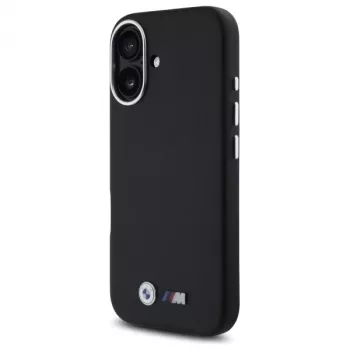 BMW BMHCP16S23PMWK iPhone 16 6.1 inch Black Hardcase M Smooth Full Wrapped Metal