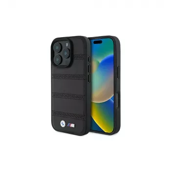BMW M Perforated And Stitched Line Hard Case for Apple iPhone 16 Pro 6.3