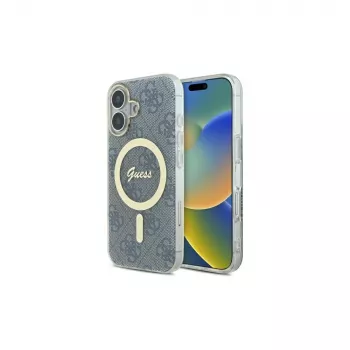 Guess GUHMP16SH4STB iPhone 16 6.1 inch Hard Case IML 4G MagSafe Blue