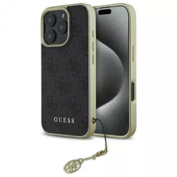 Guess GUHCP16XGF4GGR iPhone 16 Pro Max 6.9 inch Black Hardcase 4G Charms Collection